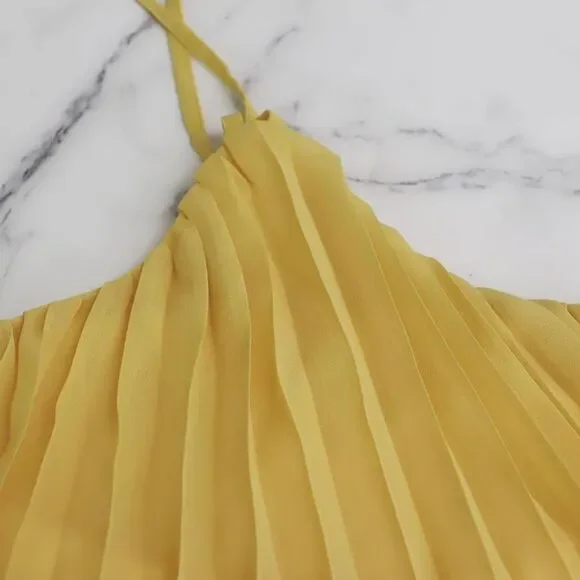 Two Piece Set Pleated Maxi Skirt and Crop Top - Picture 6 of 8